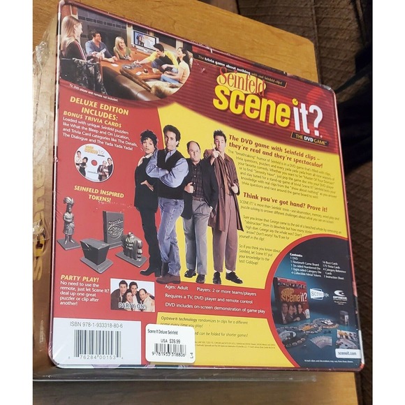 Seinfeld Scene It? The DVD Game Deluxe New factory sealed tin never opened - Picture 9 of 10